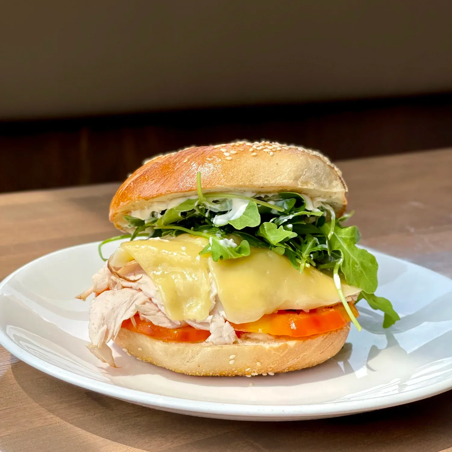 Long Island style bagel sandwich