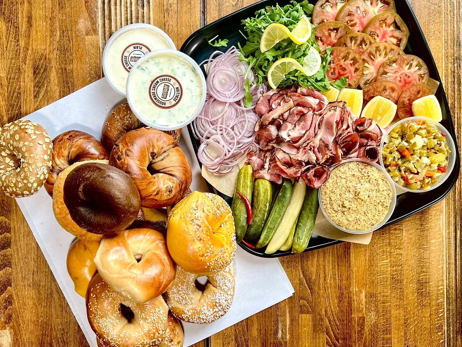 Gotham Bagels Crown Heights catering tray
