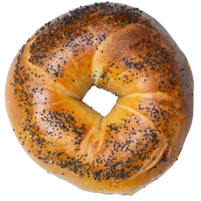 Gotham Bagels hand-rolled poppy seed bagel