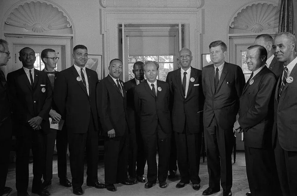 Civil rights leaders meeting President Kennedy, 1963