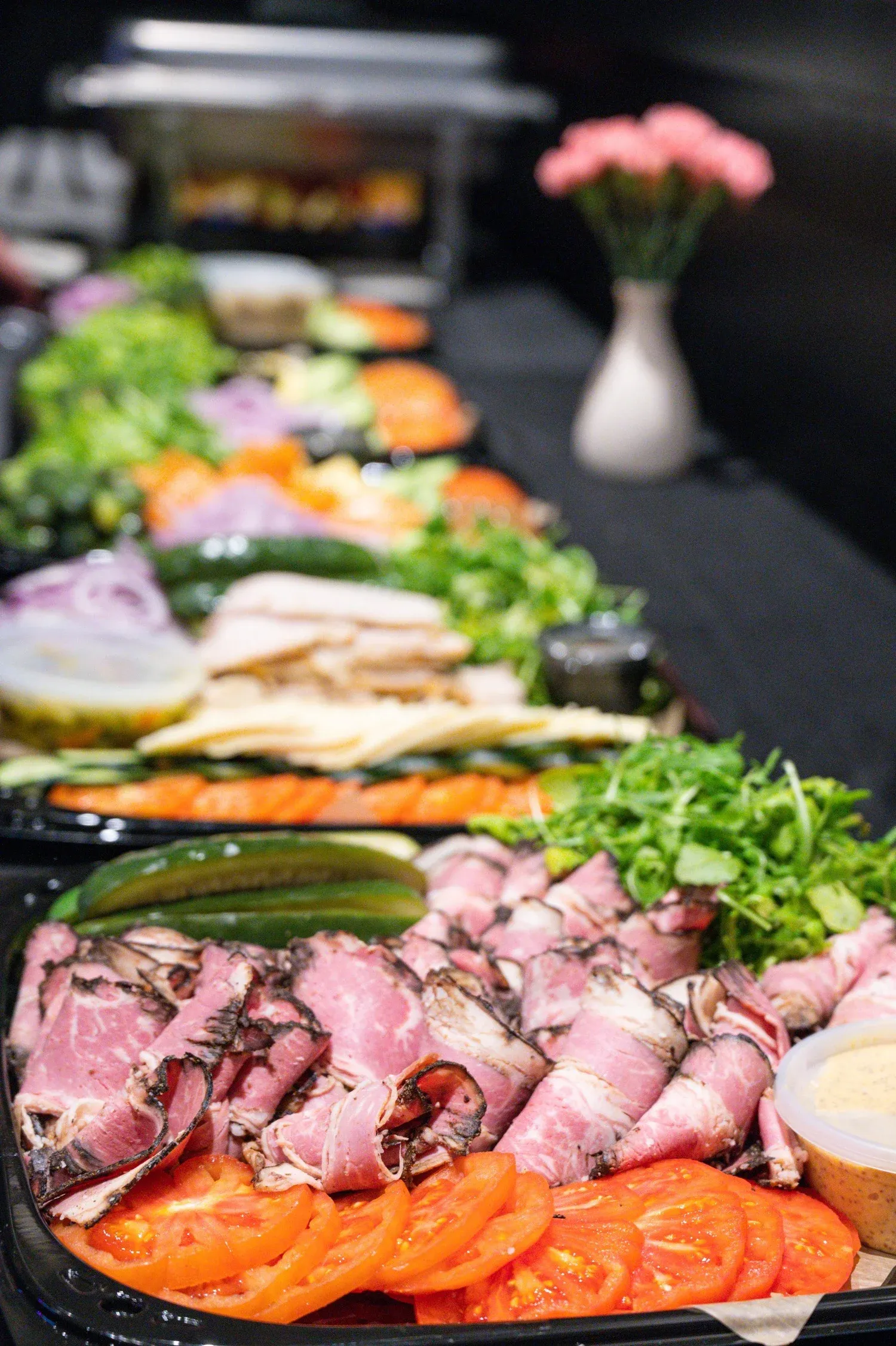Gotham Bagels catering spread for an event
