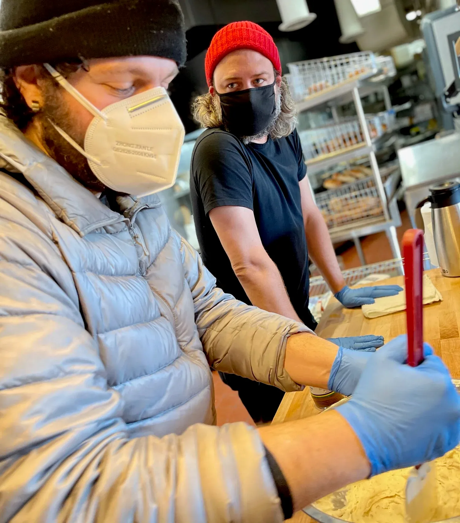Creating the Irving Park bagel sandwich
