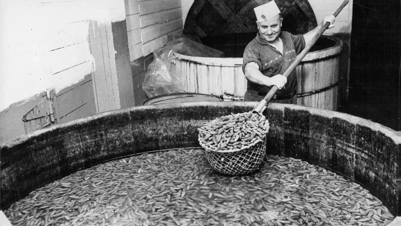 Historical pickle factory interior