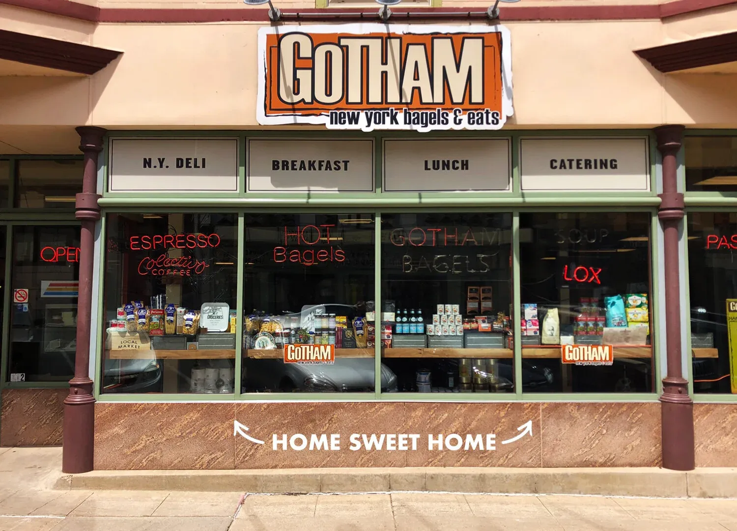 Gotham Bagels storefront in its early days on East Mifflin Street
