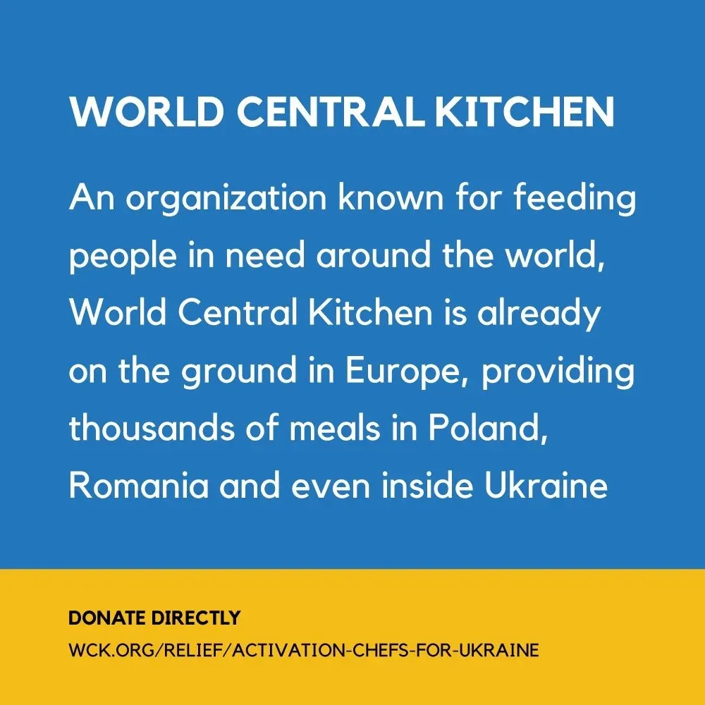 World Central Kitchen message