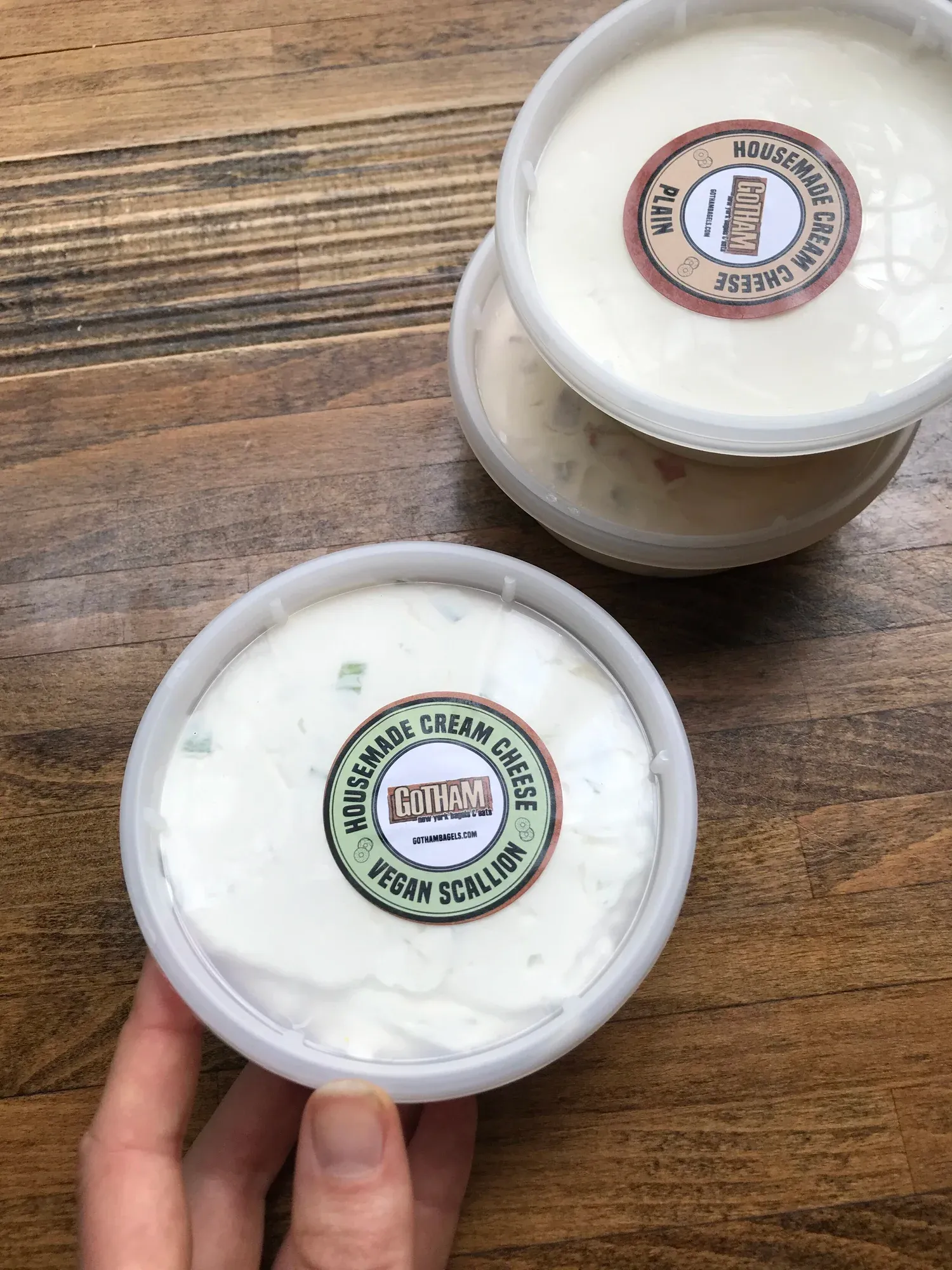 Cream cheese to-go containers