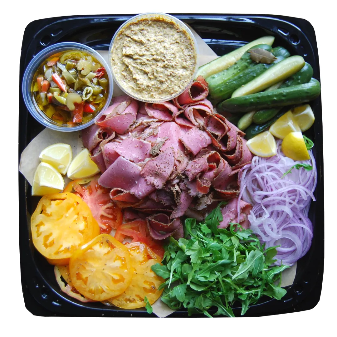 Gotham Bagels Williamsburg Platter with pastrami