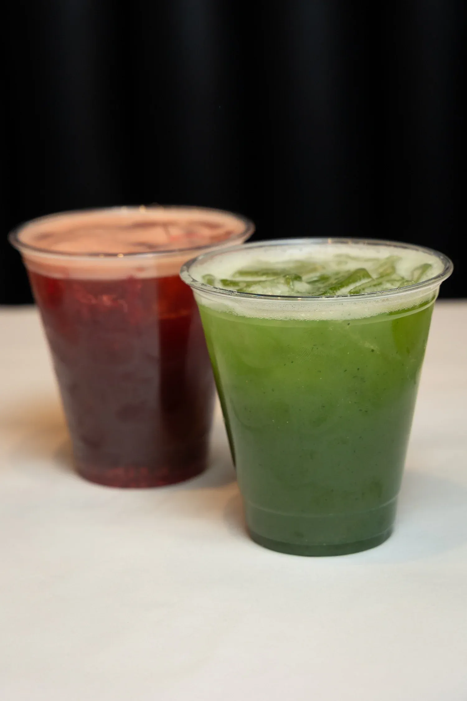 Spring drink with fresh ingredients
