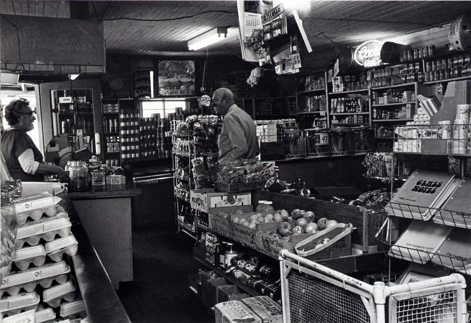 Old-fashioned corner store in Galveston, Texas