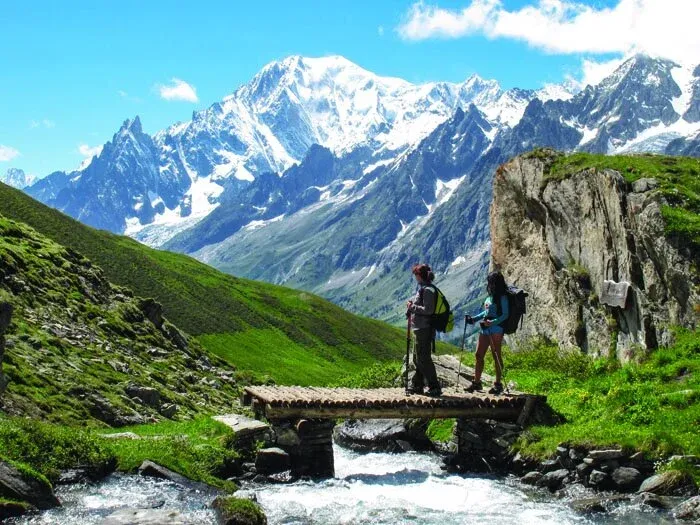 Italian Aosta Valley mountain landscape