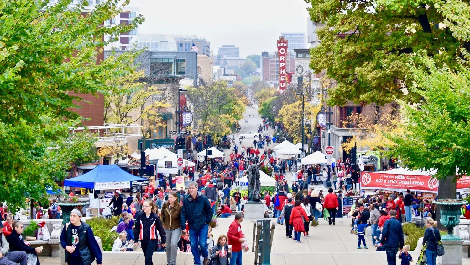Dane County farmers market in Madison, Wisconsin