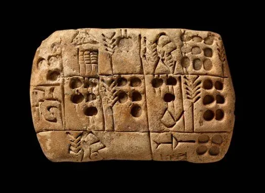 Ancient Mesopotamian writing tablet